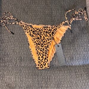 Triangl cheetah bikini string bottom